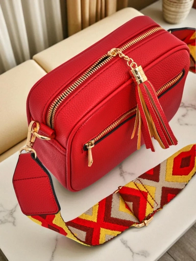 Royalfashion Väike naiste öko-nahast käekott värvilise rihmaga Kovi Lace