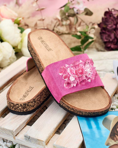 Royalfashion Женские шлепанцы Villo со стразами