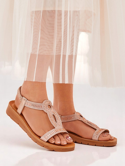 Royalfashion Женские сандалии с декоративными ремешками Ava Shine