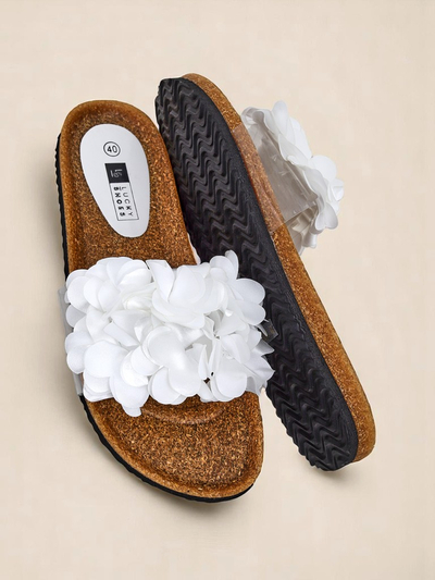 Royalfashion Women's Flip-Flops with Flowers Flora Soft