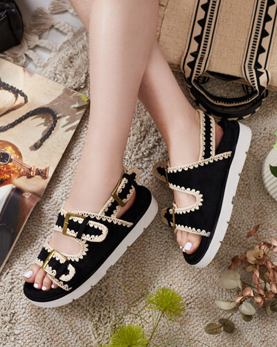 Royalfashion Women's Lunnay eko suede sandals