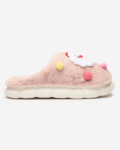 Royalfashion Christmas women's slippers in pink Fertemse