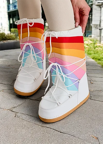 Royalfashion Kvinnur snow boot-stíl skór Tencce