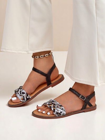 Royalfashion Naiste madala tallaga sandaalid ColorStrap