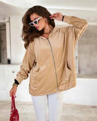 Royalfashion Naiste tõmblukuga dressipluus