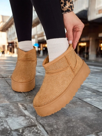 Royalfashion Beige niđa'ne snow boots a'la UGGs Corob