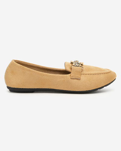 Eco-suede beige moccasins Brussi - Footwear