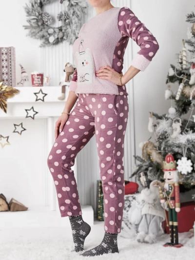 Royalfashion Women's pajama a'la fleece Hello Winter