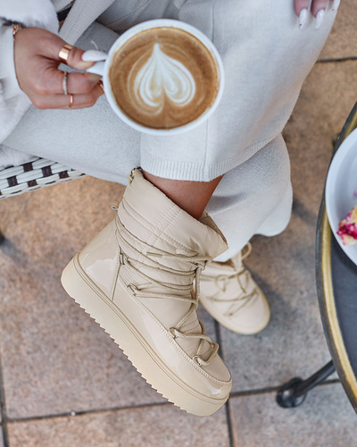 Royalfashion Naiste liibuvad saapad a'la lumesaapad beeži värvi Nevsone