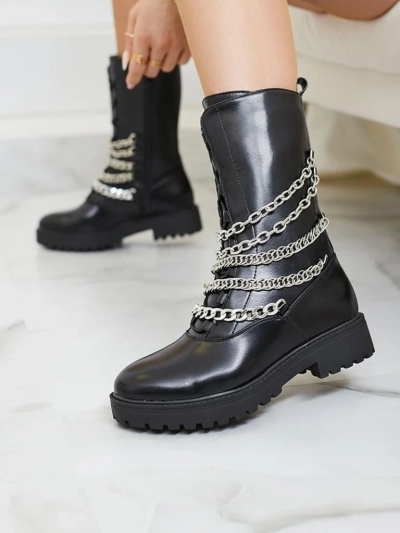 Royalfashion Women's bagger boots in black Goserre