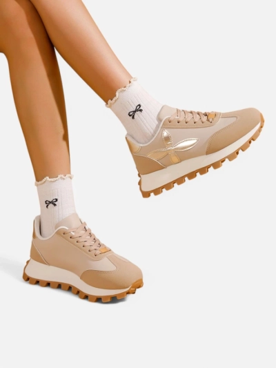 Royalfashion Women's sporty sneakers on a thicker sole Aloqa