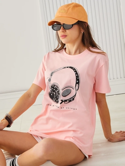 Royalfashion Women's Cotton T-shirt with Print