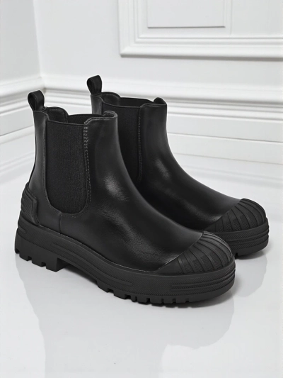 Amber Veil Platform Ankle Boots