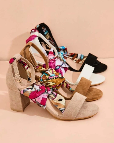 Royalfashion Naiste Post Sandaalid Notrit