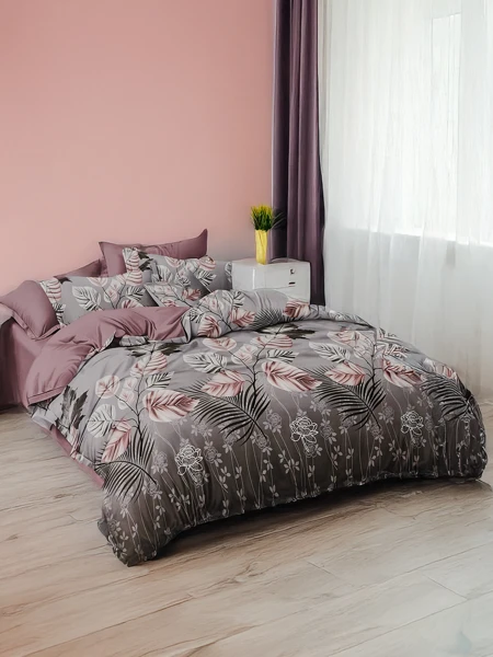 Royalfashion Mustriline voodipesu 180x200 komplekt 3 OSA