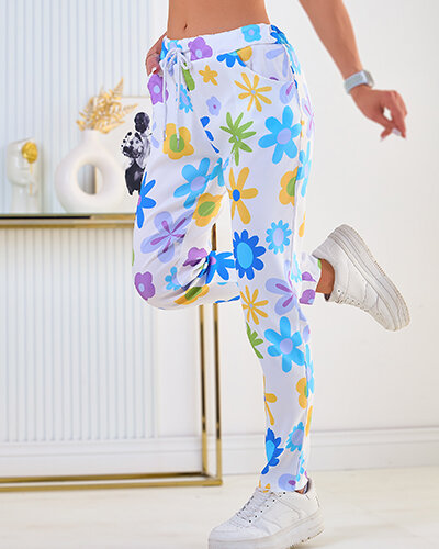 Royalfashion Naiste lillekangast püksid