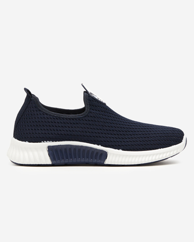 Navy blue women's slip-on sports shoes Palomena - Footwear