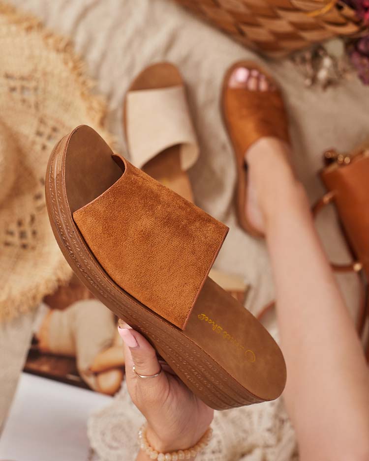 Royalfashion Naiste Saffil madala kontsaga flip-flopid