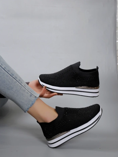 Royalfashion Naiste sportlikud slip-on jalanõud rhinestone'idega Ceromie