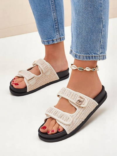 Royal Fashion Women's Delibeli braided slippers