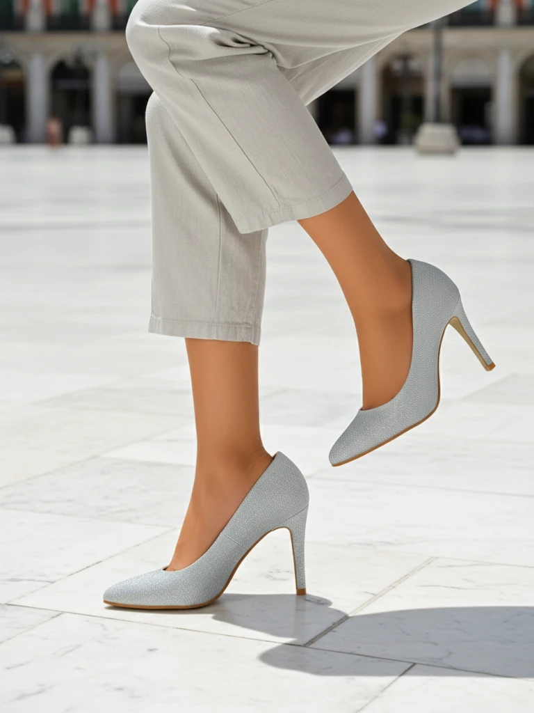 Royalfashion Блестящие женские туфли на каблуках Enen