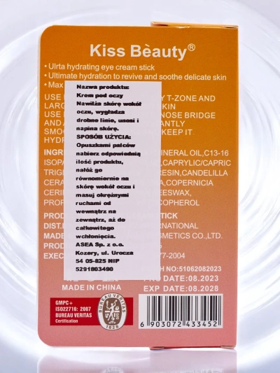 Anti-wrinkle, moisturizing and regenerating rose eye cream stick