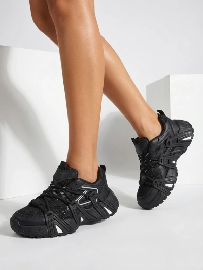 Naiste Tossud Athena Mustad Sünteetilised Sportlikud Igapäevaseks Kandmiseks