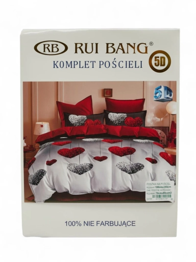 Royalfashion Mustriline voodipesu 180x200 komplekt 3 OSA