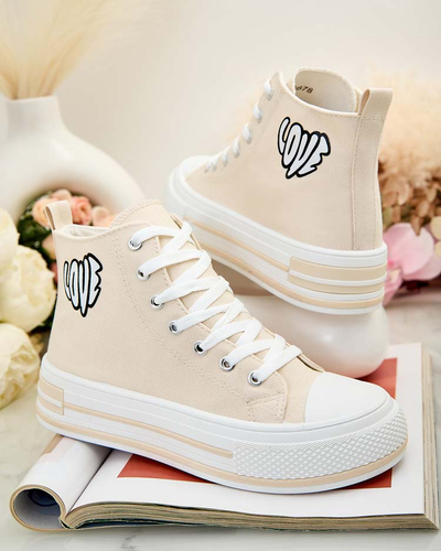 Royalfashion Women's sporty sneakers with print