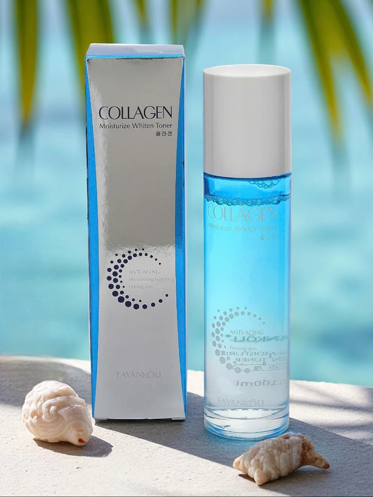 Illuminating and moisturizing face toner with collagen