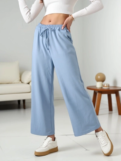 Royalfashion Women's Woven Wide Track Pants