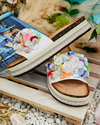 Royalfashion Naiste Loassa strassiga flip-flops