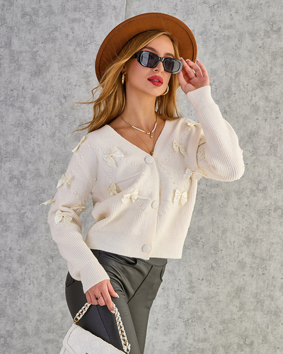 Royalfashion Nööbitu naiste kampsun kikilipsudega