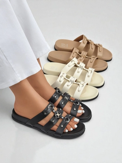 Royalfashion Women's Roma Roman Style Flip-Flops