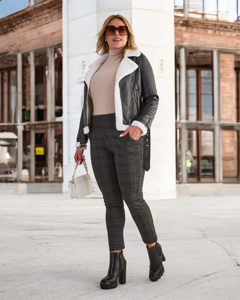 Royalfashion Warmed naiste teggings püksid PLUS SIZE