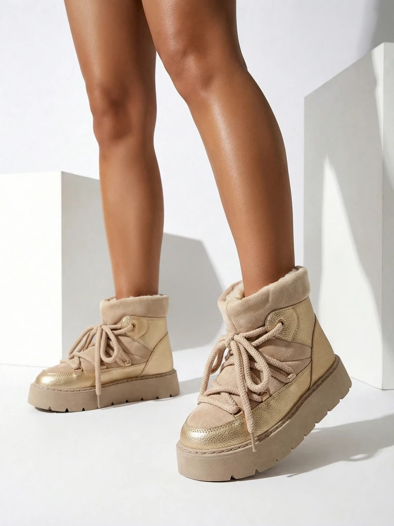 Женские ботинки-валенки Royalfashion Iniuc