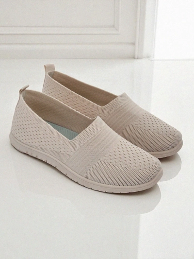 Naiste Mokassiinid Callista Beežid Hingavast Kangast Kevad Suvi