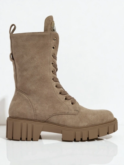 Royalfashion Women's High Worker Boots Suboo