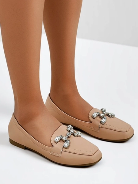 Royalfashion Women's moccasins with rhinestones Lecilla