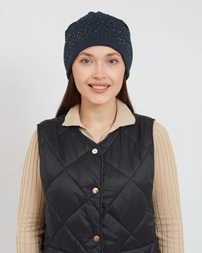 Royalfashion Women's insulated hat with zircons