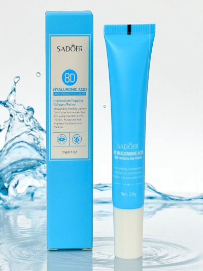 SADOER eye cream with hyaluronic acid- firms, intensely moisturizes, reduces dark circles
