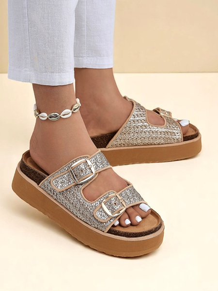 Royalfashion Naiste platvormiga plätud Nora Woven