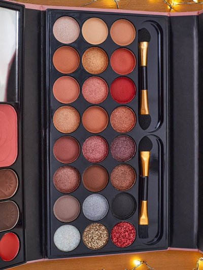 ANYLADY Compact makeup palette - eyeshadows, contouring, lips 33 shades