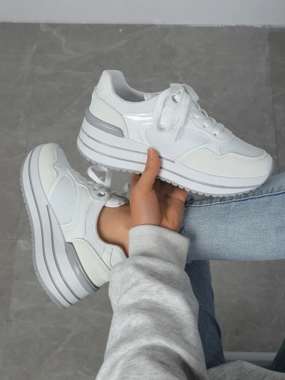 Royalfashion Women's sports sneakers on a platform Revided