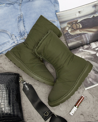 Tumerohelised naiste saapad a'la lumesaapad Tirigga- Jalatsid