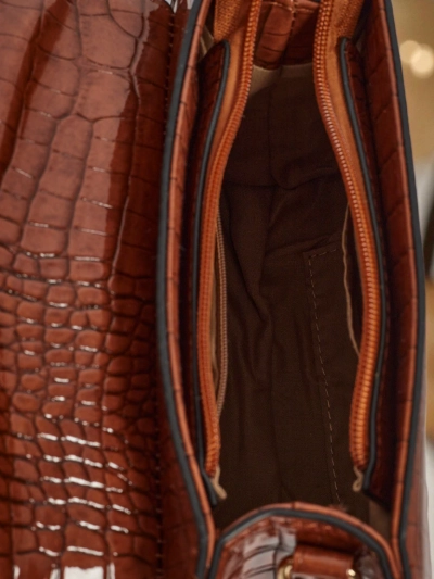 Лакированная маленькая женская сумочка из экокожи Lunaya