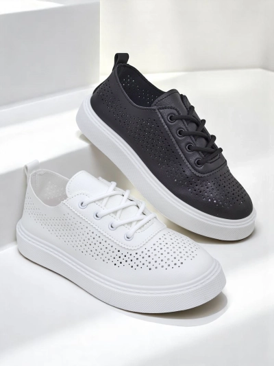 Royalfashion Women's Ażurowe Sporty Lace-Up Shoes Adette
