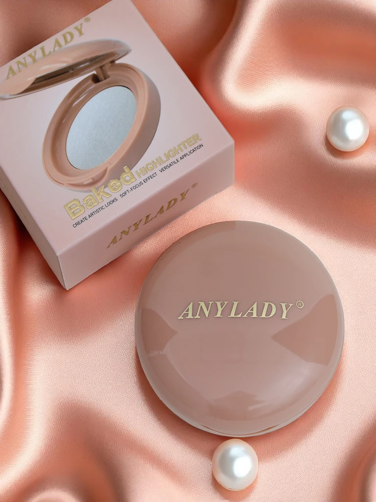 Anylady Хайлайтер для лица прессованный Silver