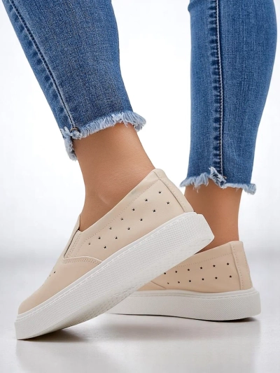 Королевская мода Женские перфорированные спортивные обувь на шнуровке Vaned