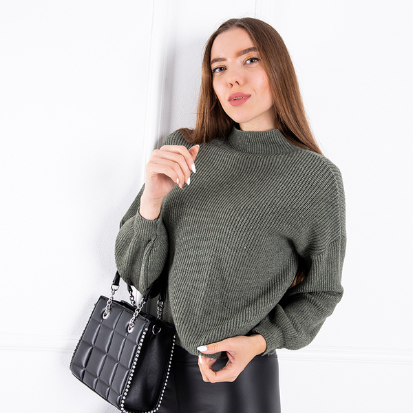 Green turtleneck sweater - Clothing
